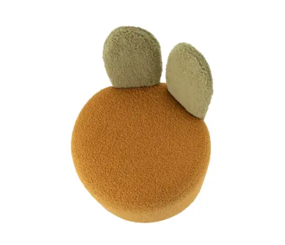 Bani Tavşan Kulaklı Puf Safran/Yeşil