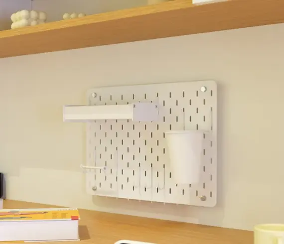 Çalışma Masası Pegboard Seti Beyaz