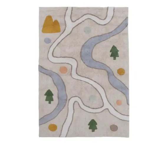 Furry Map Halı (120x180 cm)