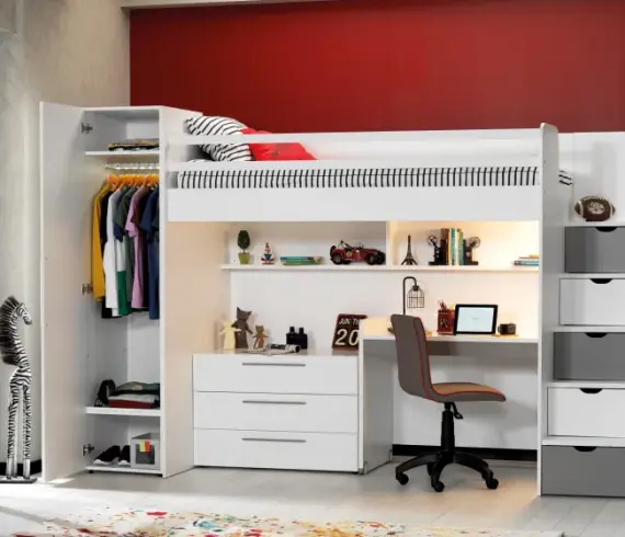 Neo Gri Küçük Çalışma Masası